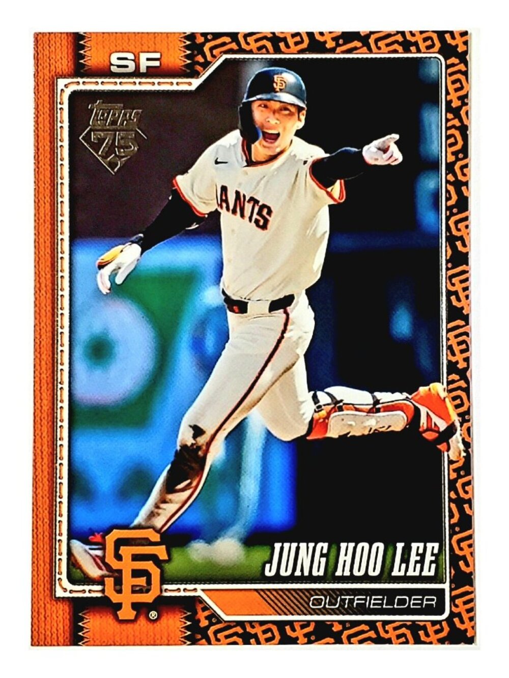 JUNG HOO LEE TEAM COLOR BORDER SSP 2026 TOPPS SERIES TWO #541 GIANTS, RARE CARD!